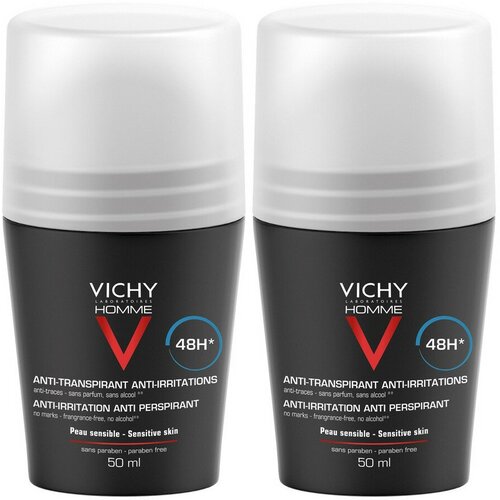 VICHY ОМ Дезодорант для чувительной кожи 48ч 50мл, 1+1