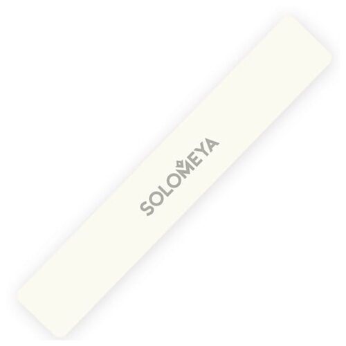 Solomeya Пилка для обработки больших поверхностей, 180/240 грит, белая solomeya пилка wide nail file 100 180 профессиональная широкая для обработки больших поверхностей 1 шт