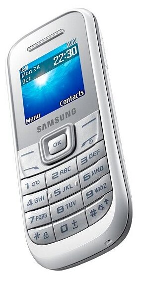 Samsung Keystone 2/GT-E1207Y Мобильный телефон с двумя SIM-картами, белый