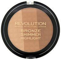 REVOLUTION Палетка для контурирования Ultra Bronze, shimmer and highlighter