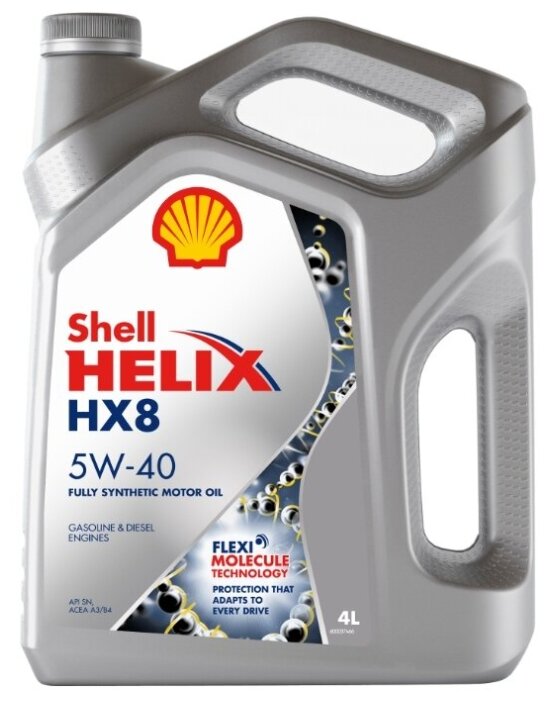 Моторное масло SHELL Helix HX8 Synthetic 5W-40 4 л