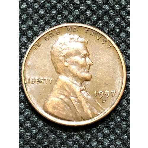 Монета США 1 цент 1957 год #5о