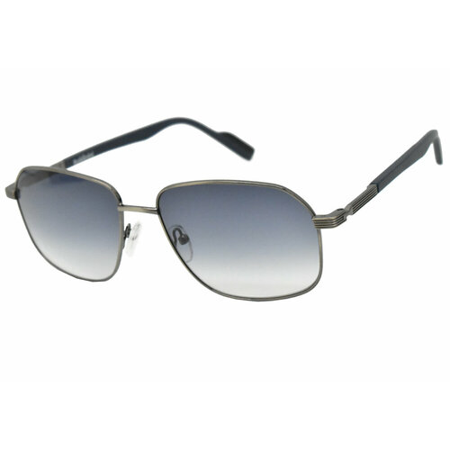 Солнцезащитные очки Baldinini, прямоугольные, оправа: металл, градиентные, с защитой от УФ, для мужчин, серый