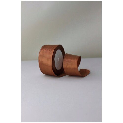 Лента атласная 50 мм светло-коричневый