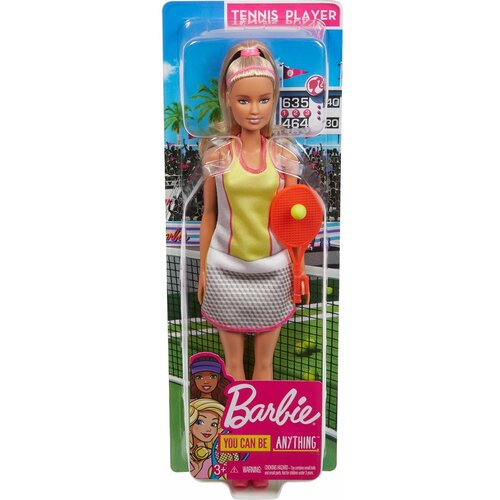 Кукла Barbie Кем быть Теннисистка Блондинка GJL65