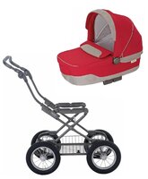 Коляска для новорожденных Inglesina Sofia (шасси Ergo bike) luna red