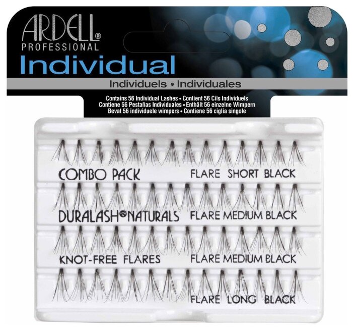 Ardell пучки ресниц Duralash Knot-Free Flares Combo Pack Black