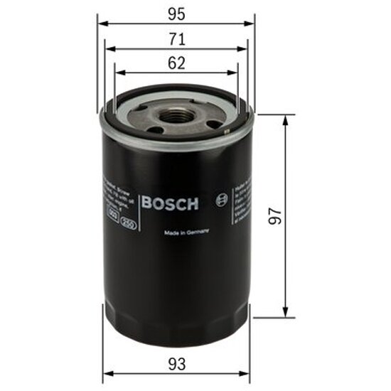 Фильтр масляный Bosch 0986452003 (P 2003)