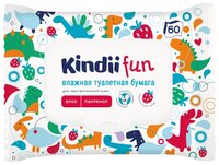 Влажная туалетная бумага Cleanic Kindii Fun для чувствительной кожи с алоэ и пантенолом 60 шт.