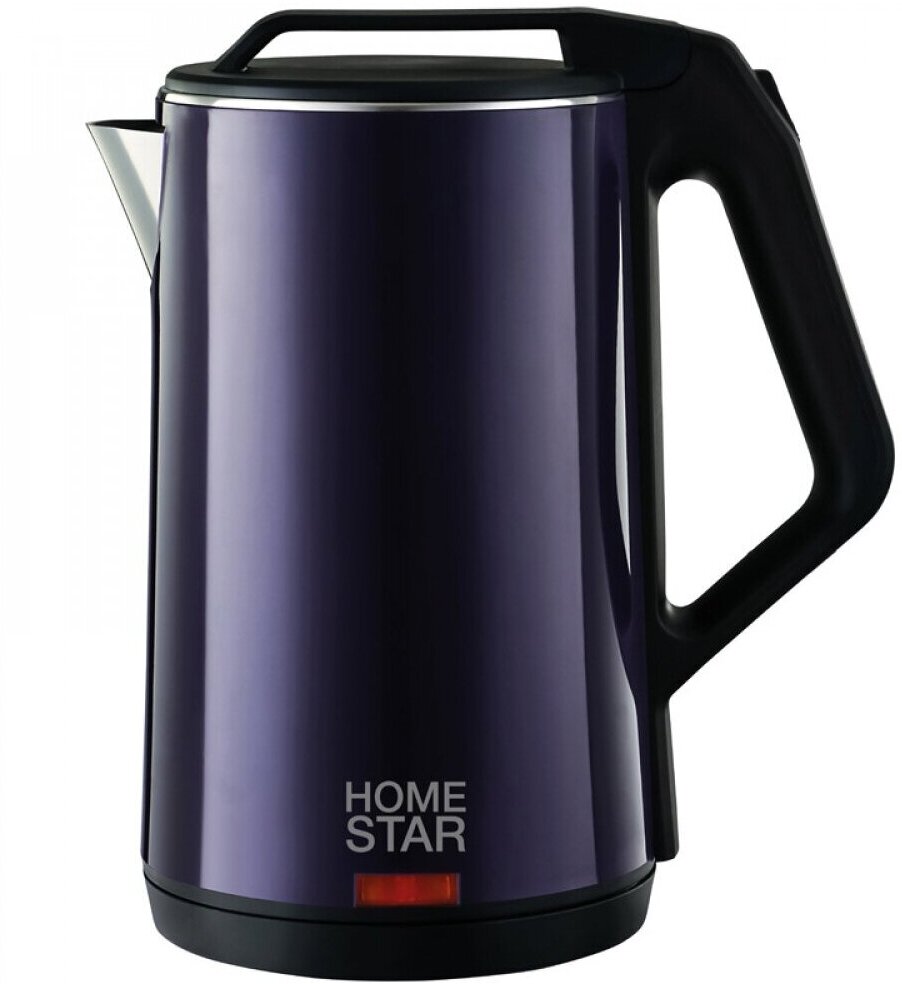 Чайник Homestar HS-1036 (1,8 л) фиолетовый, двойной корпус (102758)