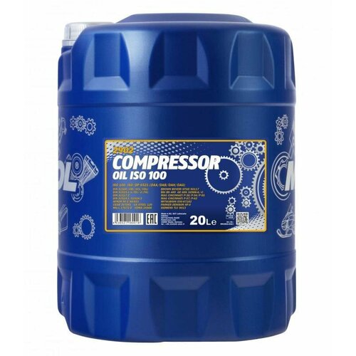 2902 MANNOL COMPRESSOR OIL ISO 100 20 л. Масло для воздушных компрессоров mannol compressor oil iso 100 20л 1934