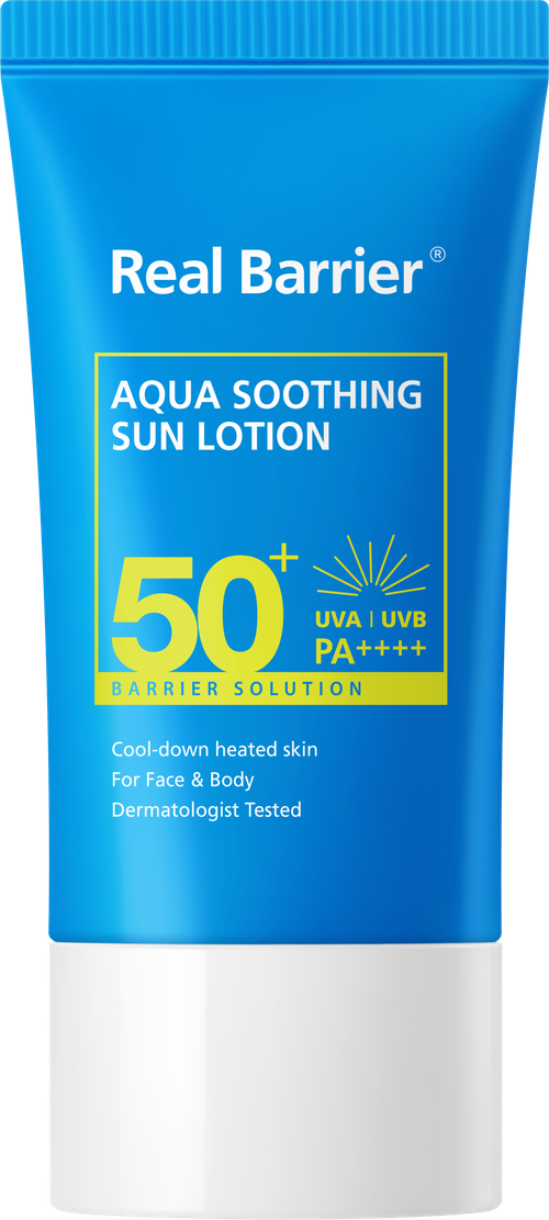 Real Barrier Успокаивающий солнцезащитный лосьон Aqua Soothing Sun Lotion SPF50+, 50мл