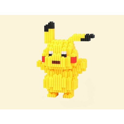 Конструктор Pikachu мини блоки 3D фигурка Пикачу 242 детали мини фигурка пикачу pikachu tea party