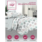 Постельное белье 1,5 спальное поплин пододеяльник на молнии коллекции Bella Vita Premium Эльф (1176 Винд) - изображение