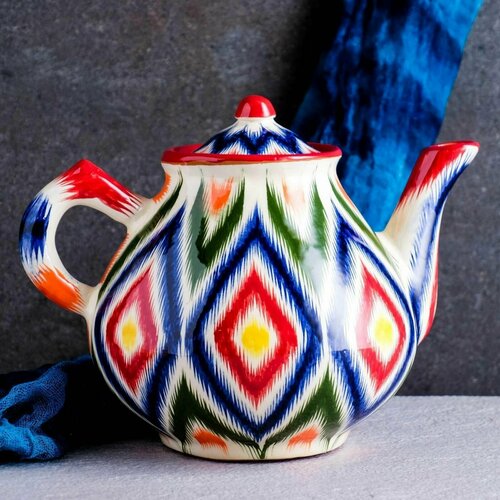 Чайник Риштанская Керамика Атлас, 1600 мл, разноцветный