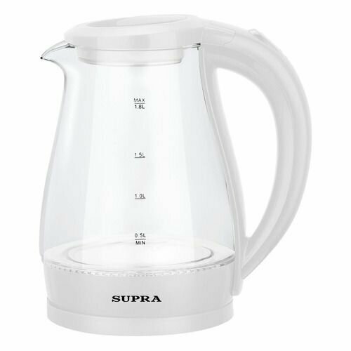 Чайник электрический Supra KES-1856G 1500Вт белый и прозрачный 174000₽