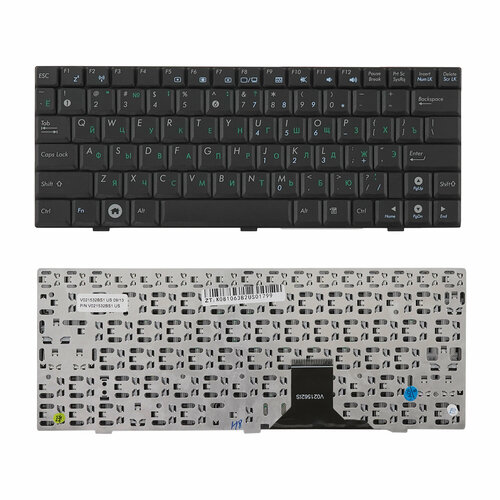 клавиатура для ноутбука asus eee pc 904h 905 1000 p n v021562is v0215621s3 0kna 0d3ru02 Клавиатура для ноутбука Asus Eee PC 904H, 905, U1, U1E черная