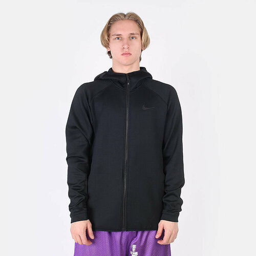 фото Толстовка nike therma flex showtime basketball hoodie, размер l, черный