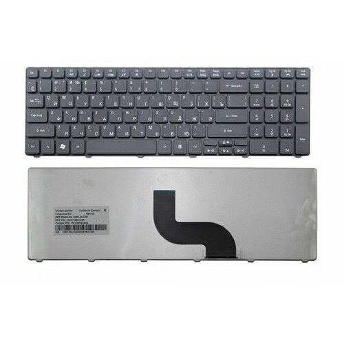 Клавиатура для Packard Bell EasyNote MP-09B23SU-6981 EasyNote LE11 TE11 LE11BZ TE11BZ TE11HC TE69KB NEW95 LE11 TE11 LE11BZ TE11BZ TE11HC ZK6 ZR7 Acer 5810T, 5410T 5820TG