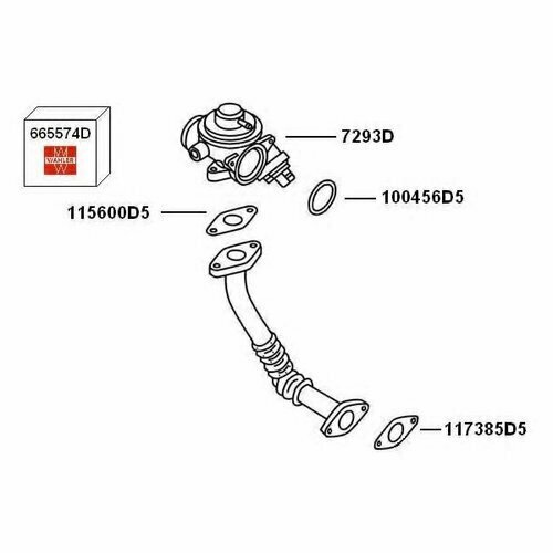 Клапан рециркуляции отработавших газов Wahler 7293D
