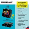 Контейнер пищевой секционный, ланч-бокс FACKELMANN Черный дракон 4 в 1, 15*15*9 см, контейнер для еды - изображение