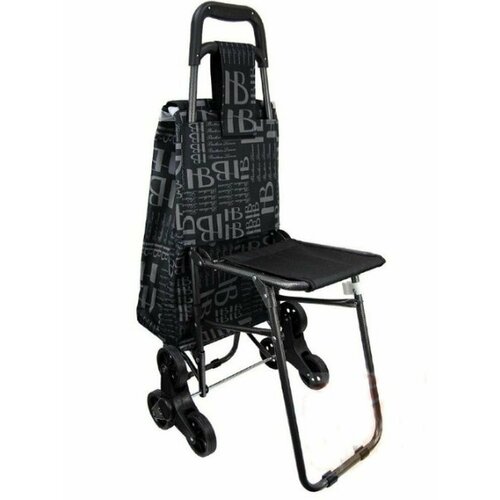 Сумка-тележка , 37 л, 35х90, серый