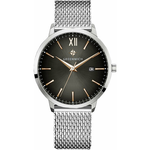 фото Наручные часы greenwich, серебряный, черный