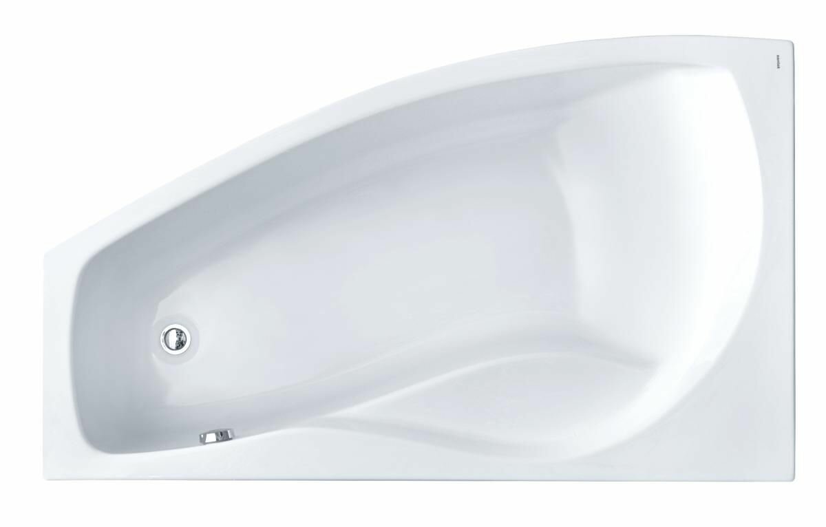 Ванна акриловая асимметричная Santek Майорка XL 160х95 1WH111991 / левосторонняя белая