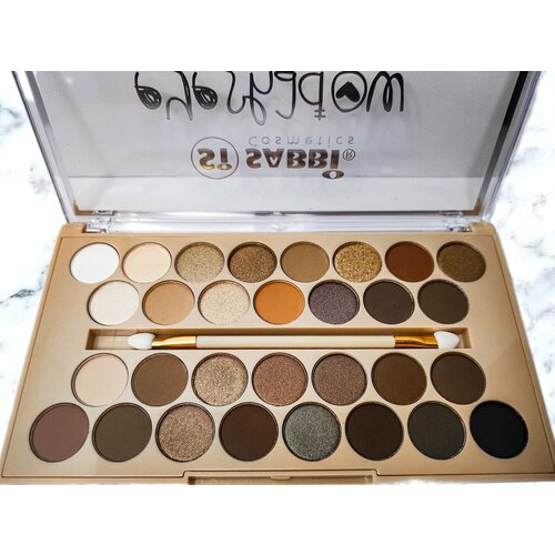 Матовая палетка теней для век SABBI 30 оттенков с аппликатором 590₽