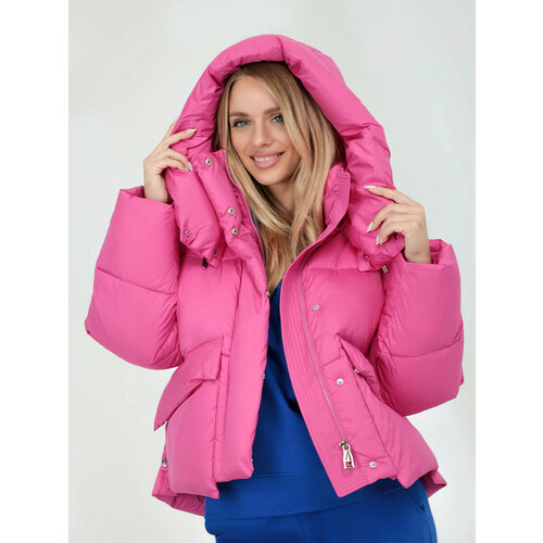 фото  куртка vitacci демисезонная, размер 42-44, розовый