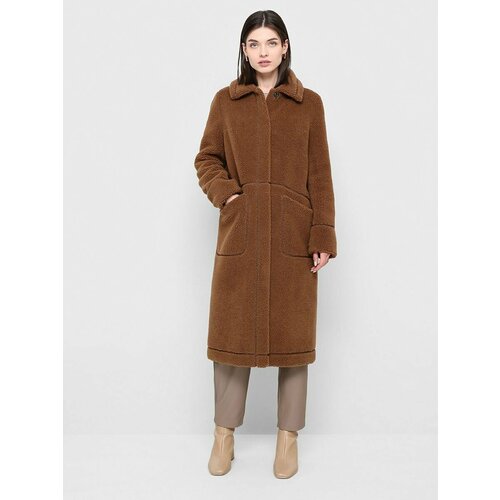 Пальто ALEF, размер 52, коричневый пальто размер 52 коричневый