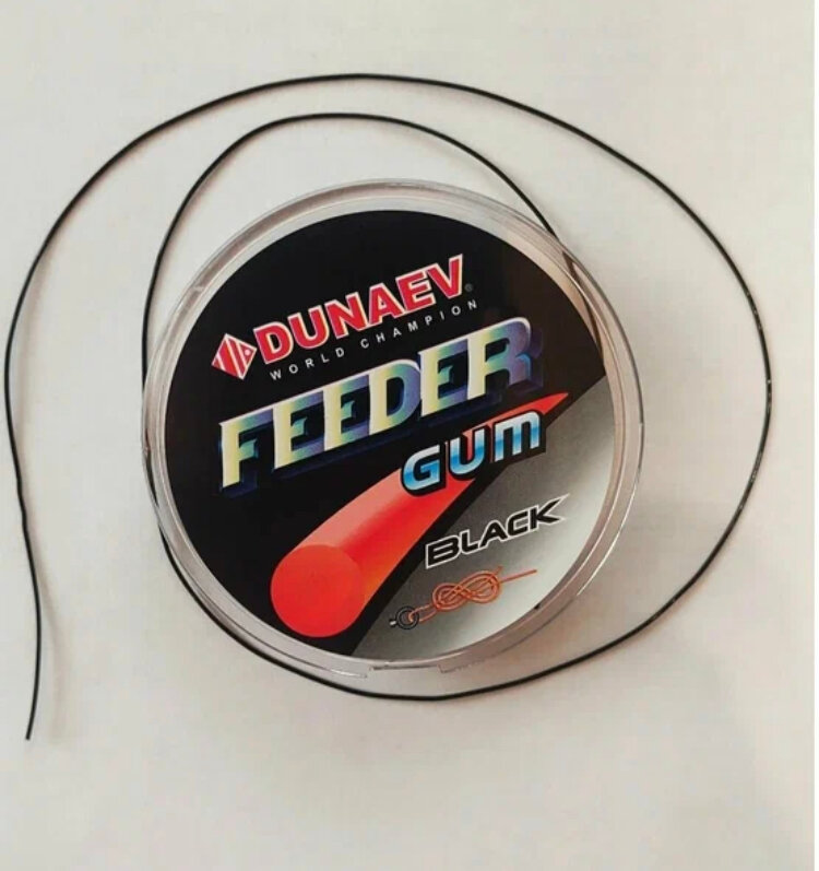 Резина для фидерной оснастки Dunaev Feeder Gum Black 0.8mm