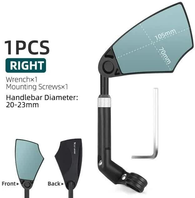 Картинки Велосипедное зеркало West Biking 0720045 правое антибликовое