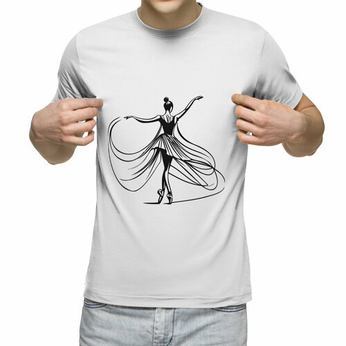 Футболка Us Basic, размер XL, белый мужская футболка балерина абстракция m черный