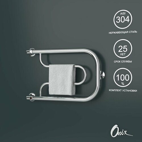 Полотенцесушитель Водяной Onix модель Country Turn Left 320x500 фокстрот с боковым угловым подключением слева полный комплект 6850₽