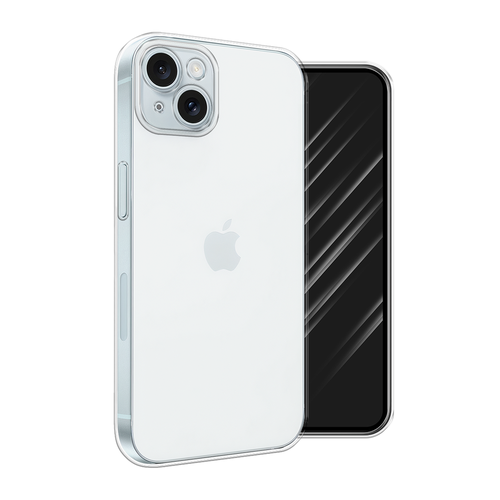 Силиконовый чехол на Apple iPhone 15 Plus / Айфон 15 Плюс, прозрачный матовый силиконовый чехол ловец снов с перьями на apple iphone 15 plus айфон 15 плюс
