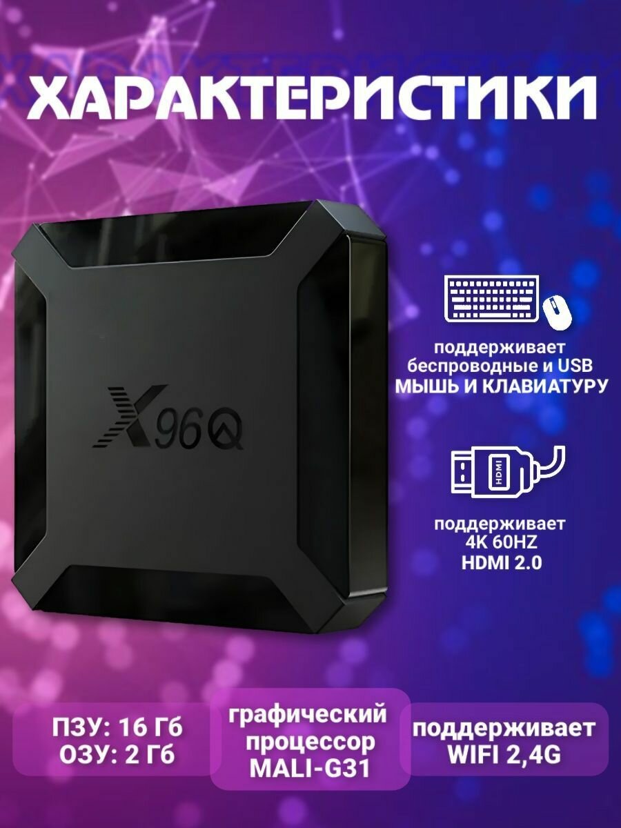 ТВ-приставка Booox X96Q 2/16Gb