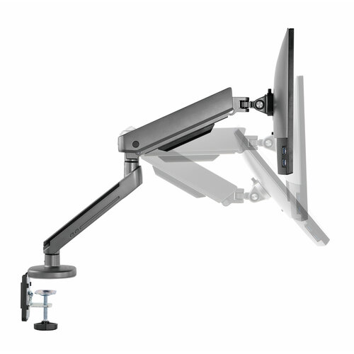 Кронштейн для монитора 17-32 Ridberg Monitor Arm LDT54-C012L (Grey) skill tech sh f160 monitor mount premium dual monitor mechanical gas spring monitor arm max capacity per screen 2 9kg max vesa 100x100mm black