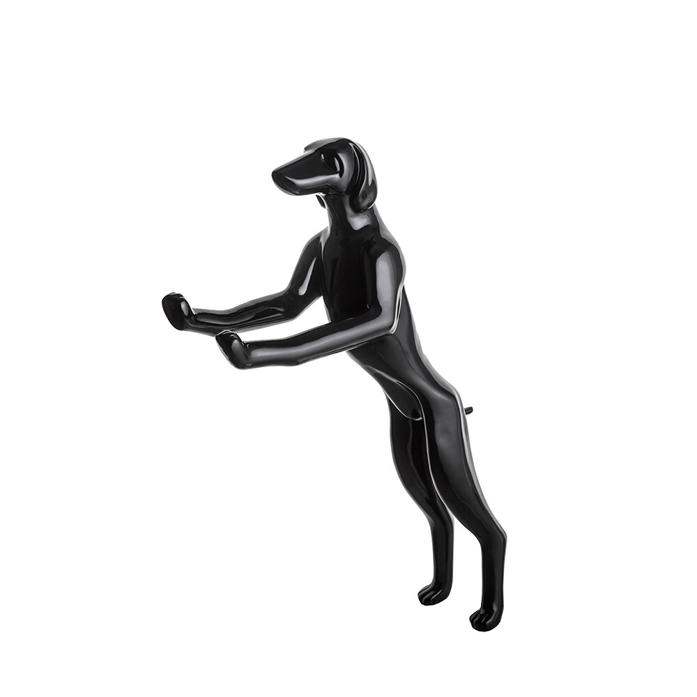 Манекен собаки AFELLOW "Курцхаар", стоящий, чёрный, 130.5х39х72см АС-КАПИТАЛ (манекены) - фото №3