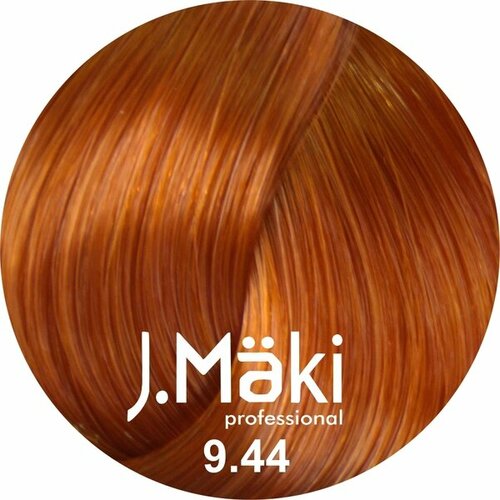 J.Maki Стойкий краситель для волос 9.44 Интенсивный медный блондин 60 мл оригинал