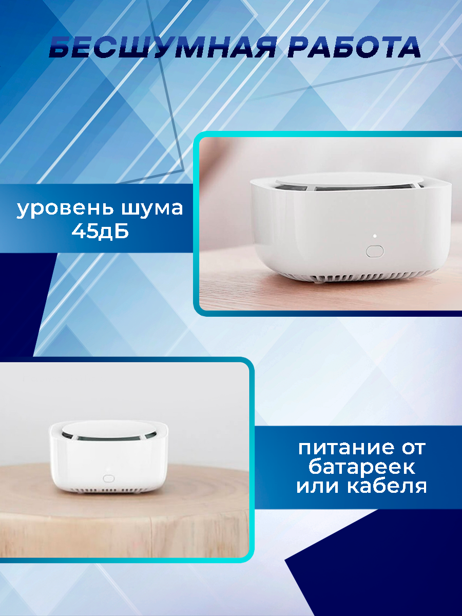 Фумигатор + картридж Xiaomi Mijia Mosquito Repellent 2 WX10ZM (XM) Новая модель/Свежая пластина