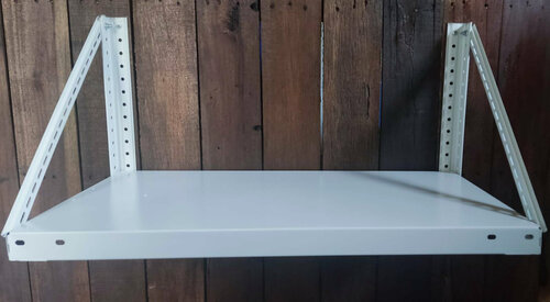 Изображение товара Настенная металлическая полка для гаража и подсобных помещений 700х400