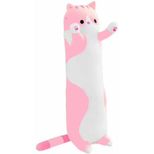 мягкая игрушка io shop кот батон серый 130 см Мягкая игрушка IO Shop Кот батон, розовый, 90 см