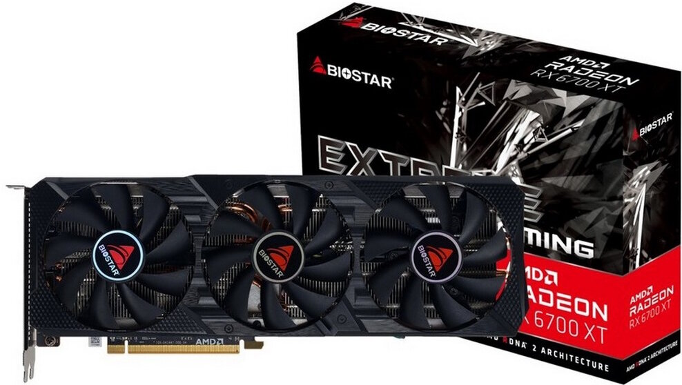 Видеокарта PCI-E Biostar 12GB GDDR6 192bit 7nm 2330/16000MHz HDMI/3*DP - фото №10