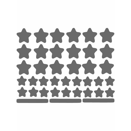 Светоотражающие термотрансферы звезды. 39 наклеек на одежду ярлыков стикеров