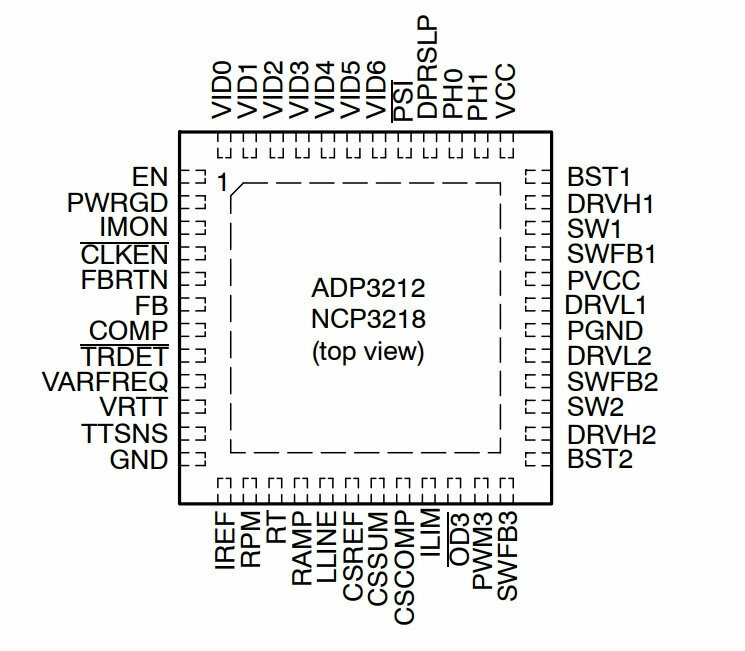 Микросхема NCP3218MNR2G