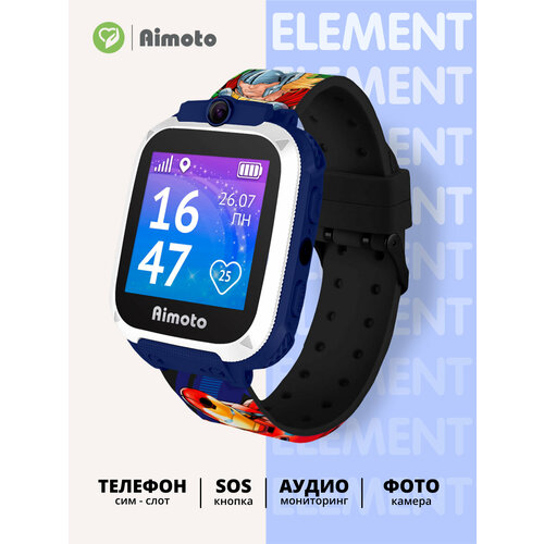 Детские умные смартчасы Aimoto Element Синии c рисунком 119000₽