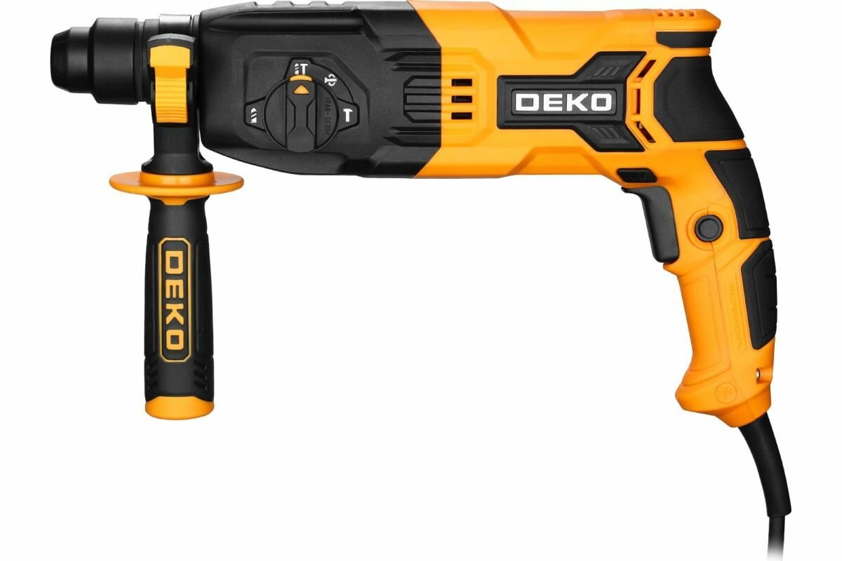 Сетевой перфоратор DEKO DKH850W в кейсе, с набором из 5 буров SDS+, 850Вт — фото 1