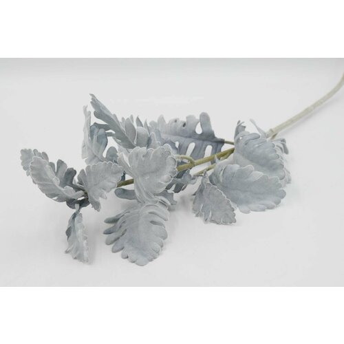 Искусственные цветы Ветка крестовник пепельный 80 см