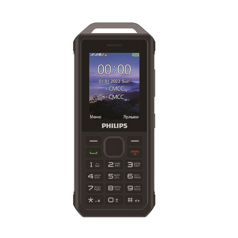 Телефон Philips Xenium E2317 темно-серый
